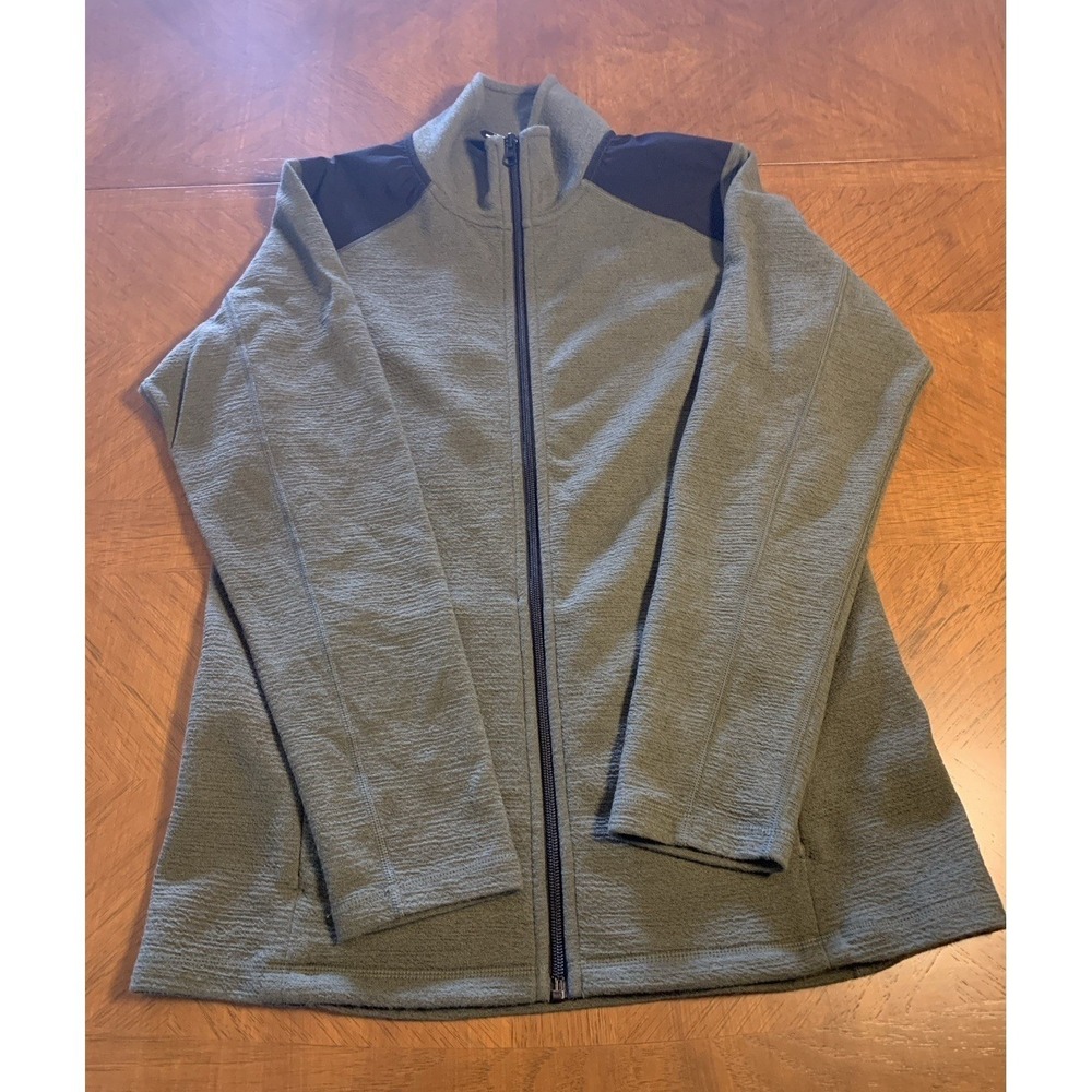 Woolx Merino Wool Blend Jacket Full Zip Women's Size S Green Lightweight - Picture 9 of 15